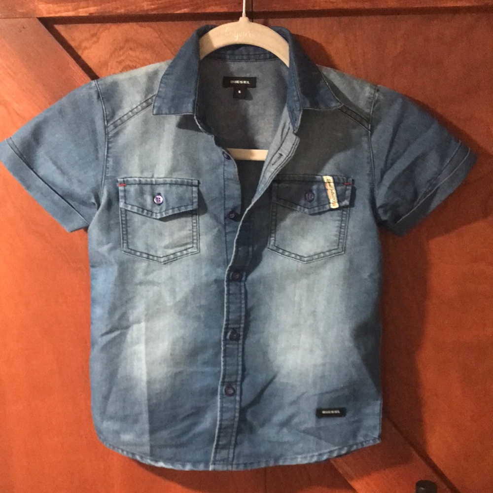 Boys Diesel denim shirt